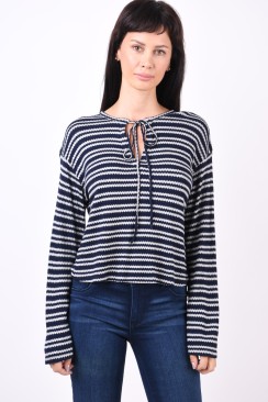 Bluza Dama Only Onlcody 3/4 Night Sky/Grey Stripes